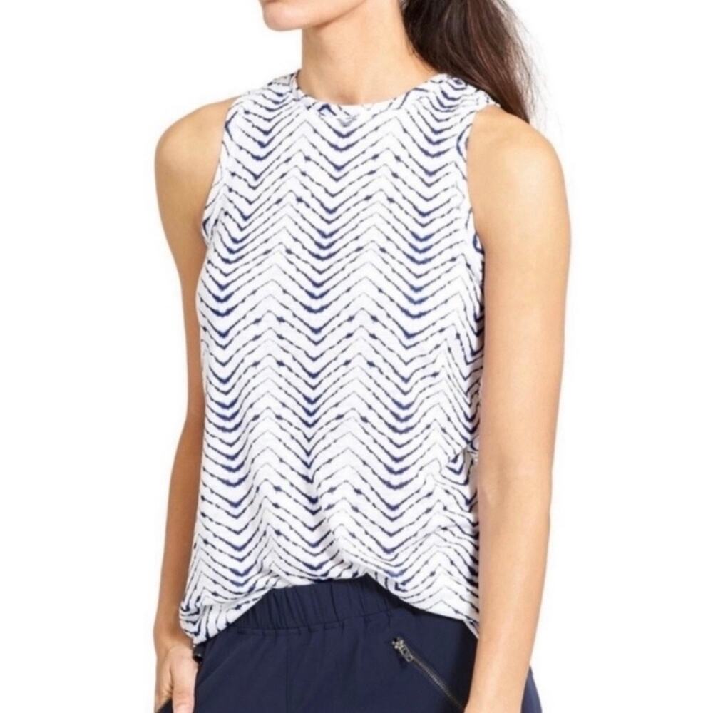 Athleta Breezy Arrowhead Zig Zag Tie Dye Tank Top Size XXS